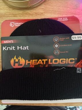 Target Heat Logic Men's Black Knit Hat